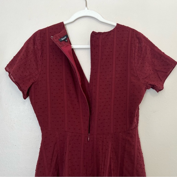 Madewell Button Front Swing Dress in Swiss Dot - Picture 7 of 16